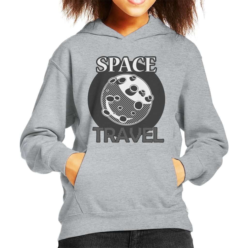 NASA Space Travel To The Moon Kid's Hooded Sweatshirt-ALL + EVERY