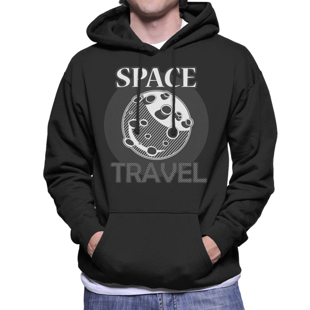 NASA Space Travel To The Moon Men's Hooded Sweatshirt-ALL + EVERY