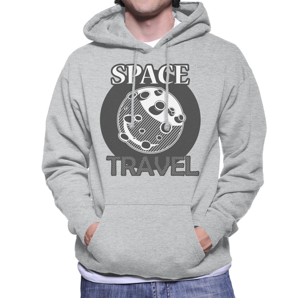 NASA Space Travel To The Moon Men's Hooded Sweatshirt-ALL + EVERY