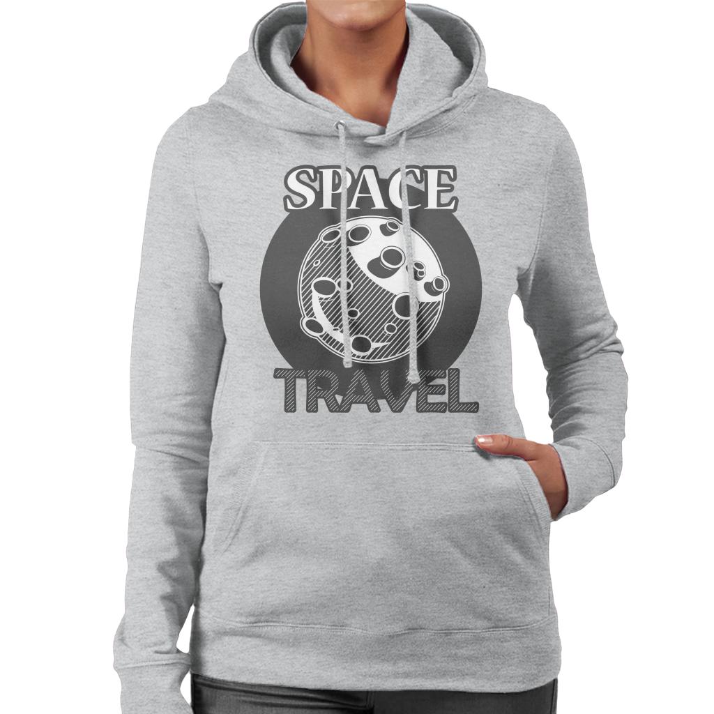 NASA Space Travel To The Moon Women's Hooded Sweatshirt-ALL + EVERY