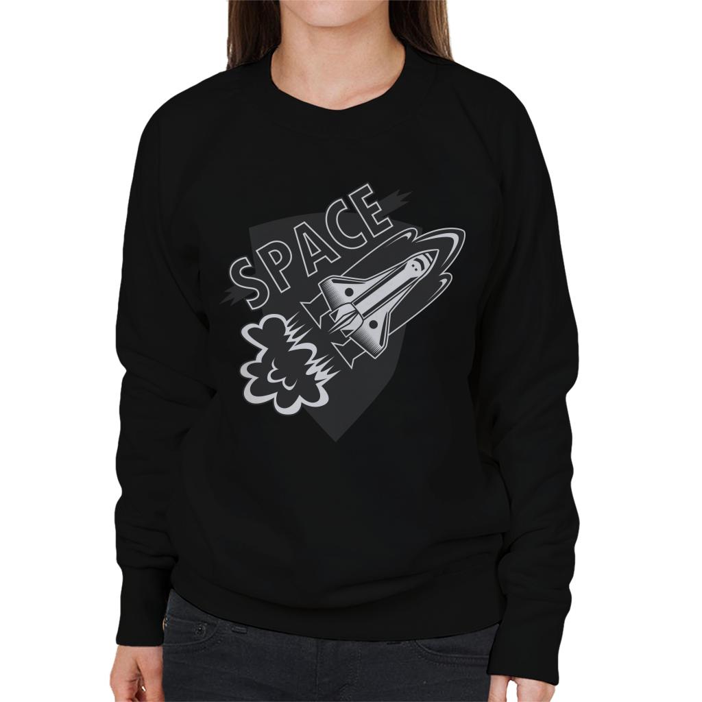 NASA Space Rocket Takeoff Women's Sweatshirt-ALL + EVERY