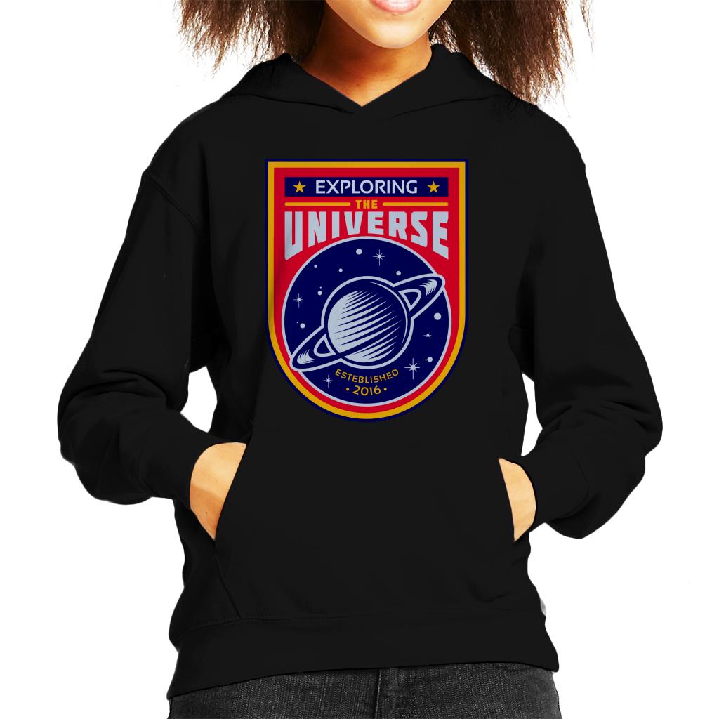 NASA Exploring The Universe Saturn Kid's Hooded Sweatshirt-ALL + EVERY