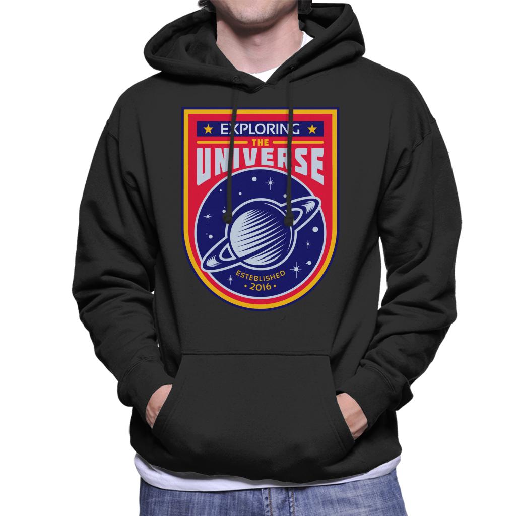 NASA Exploring The Universe Saturn Men's Hooded Sweatshirt-ALL + EVERY