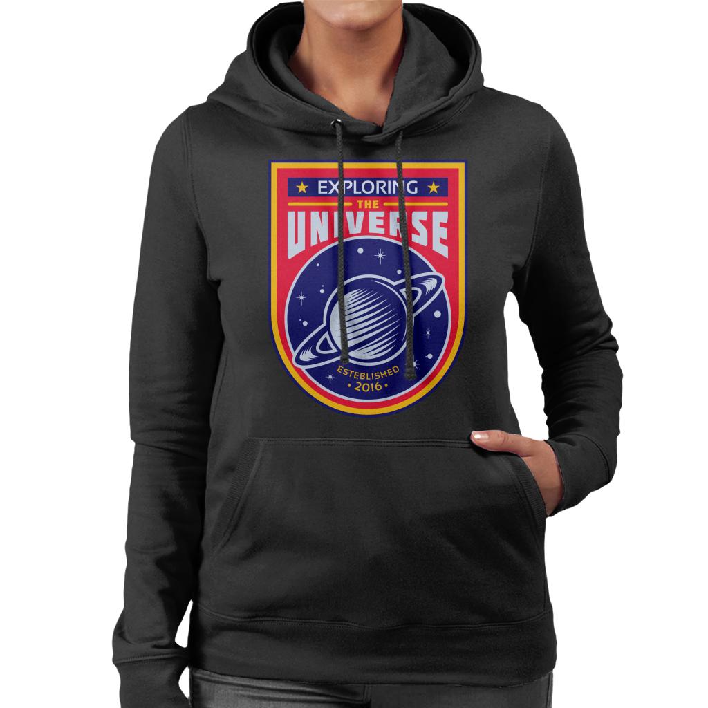 NASA Exploring The Universe Saturn Women's Hooded Sweatshirt-ALL + EVERY