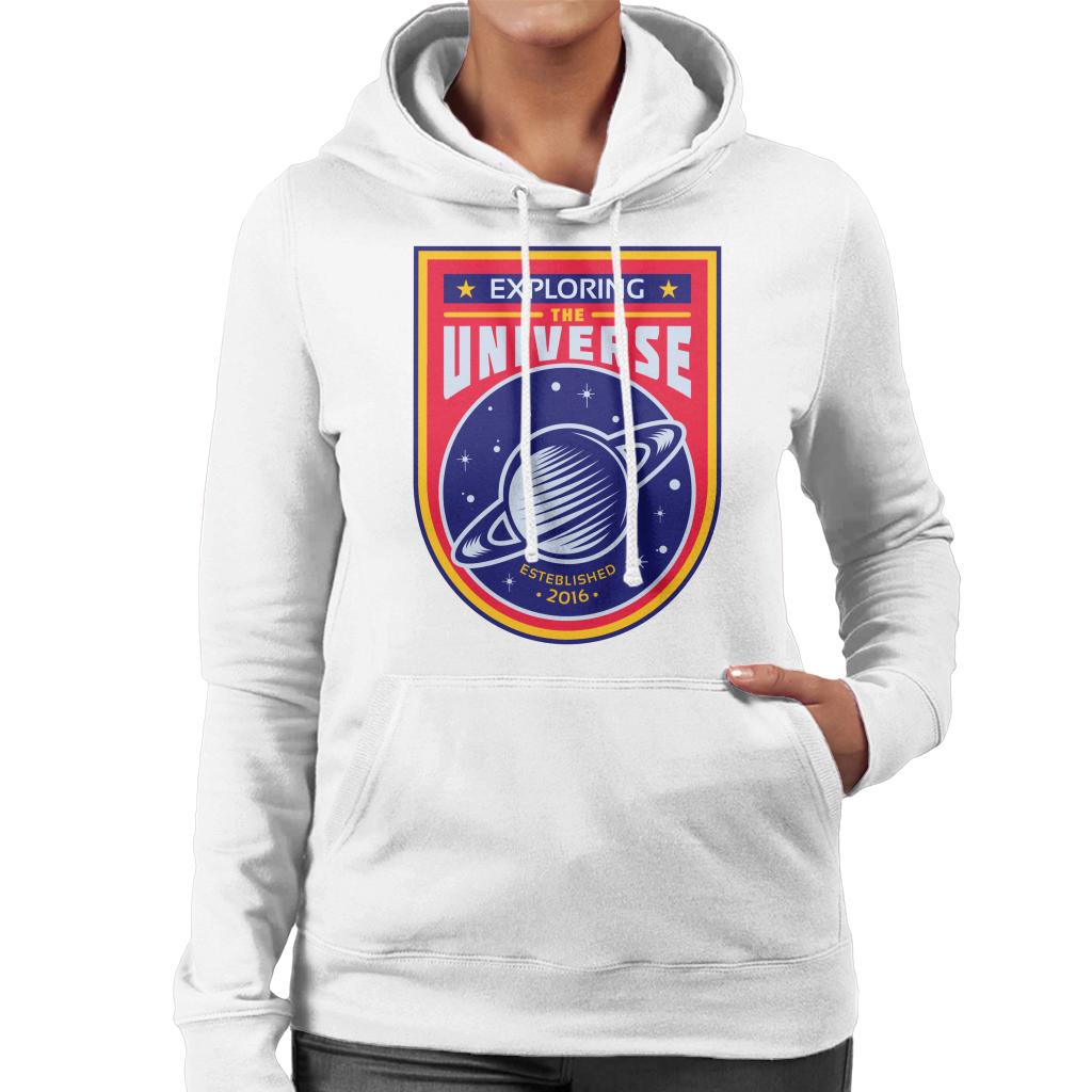 NASA Exploring The Universe Saturn Women's Hooded Sweatshirt-ALL + EVERY