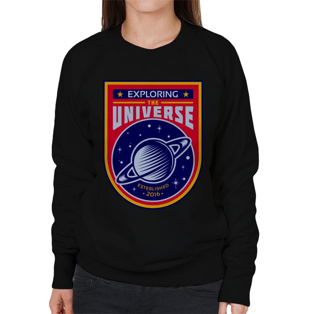 NASA Exploring The Universe Saturn Women's Sweatshirt-ALL + EVERY