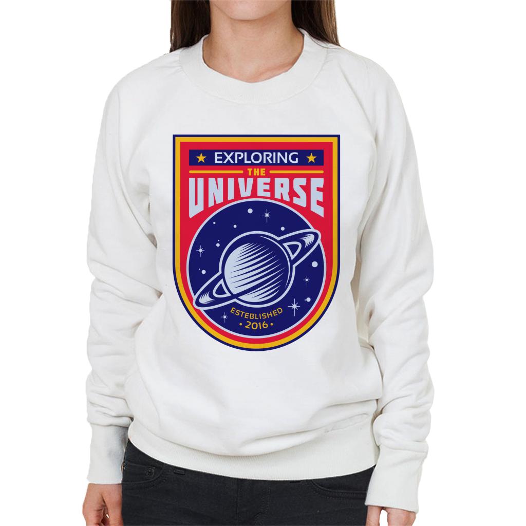 NASA Exploring The Universe Saturn Women's Sweatshirt-ALL + EVERY