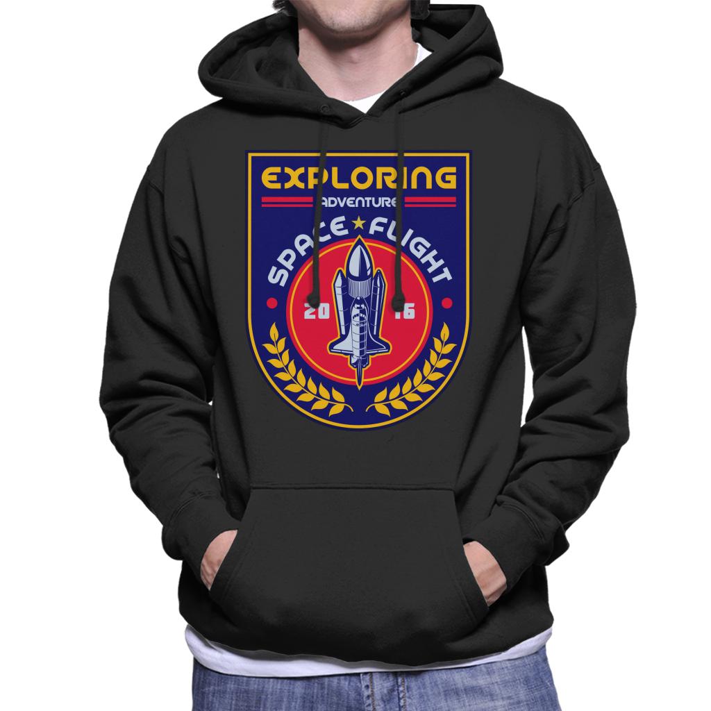 NASA Exploring Adventure Space Flight Men's Hooded Sweatshirt-ALL + EVERY