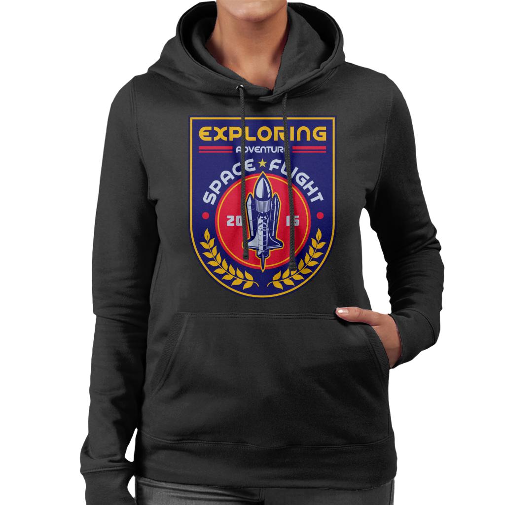 NASA Exploring Adventure Space Flight Women's Hooded Sweatshirt-ALL + EVERY