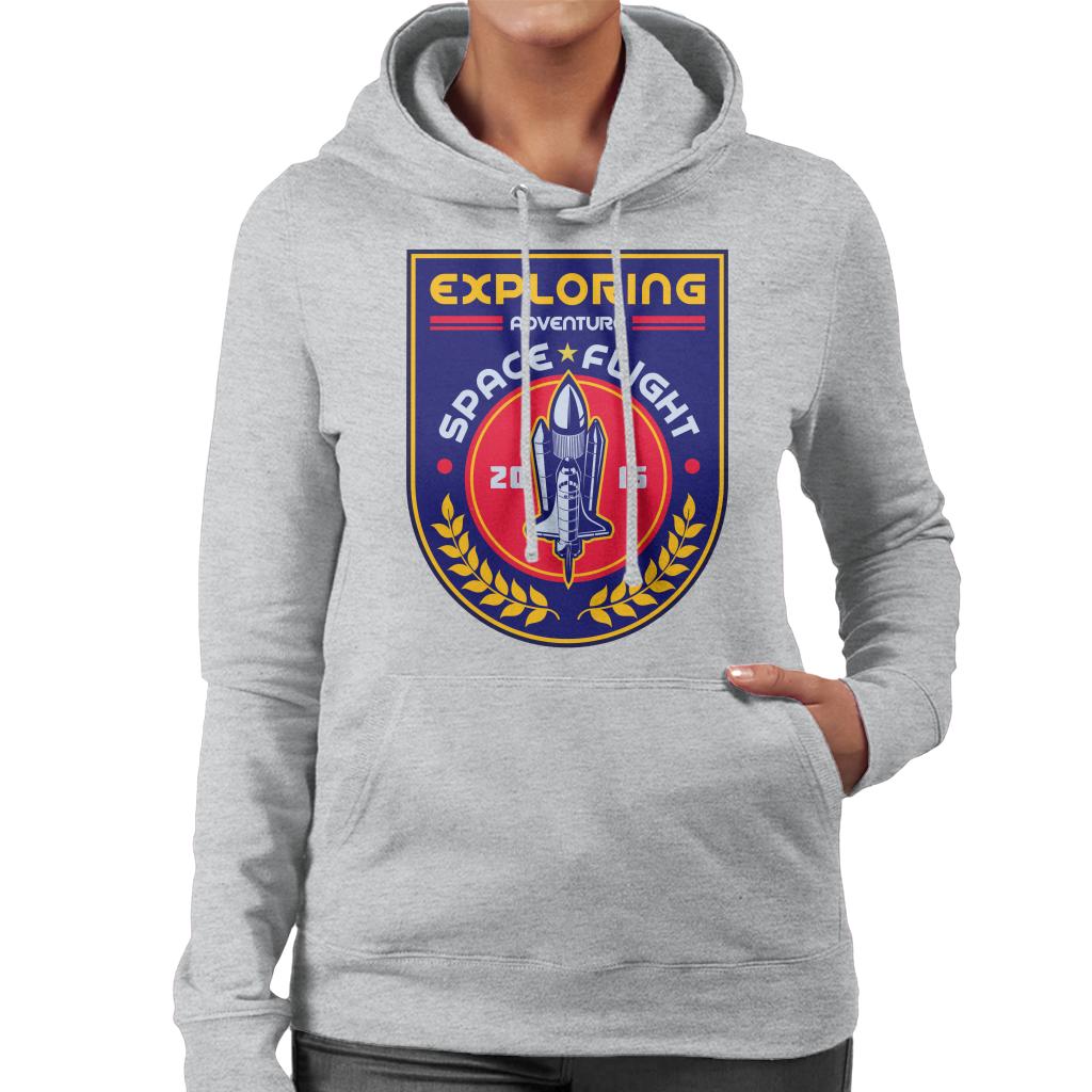 NASA Exploring Adventure Space Flight Women's Hooded Sweatshirt-ALL + EVERY