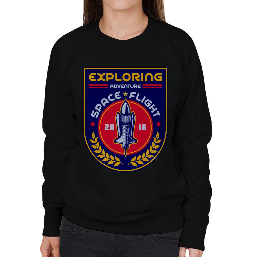 NASA Exploring Adventure Space Flight Women's Sweatshirt-ALL + EVERY