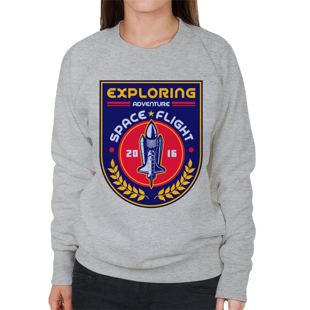 NASA Exploring Adventure Space Flight Women's Sweatshirt-ALL + EVERY