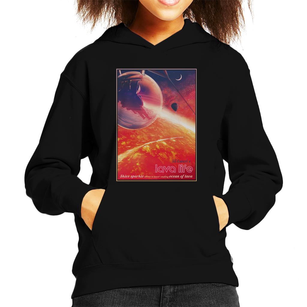 NASA 55 Cancri E Lava Life Kid's Hooded Sweatshirt-ALL + EVERY