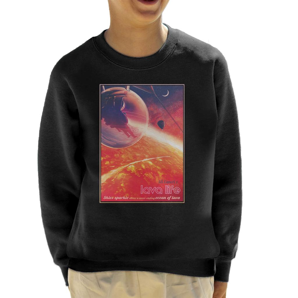 NASA 55 Cancri E Lava Life Kid's Sweatshirt-ALL + EVERY