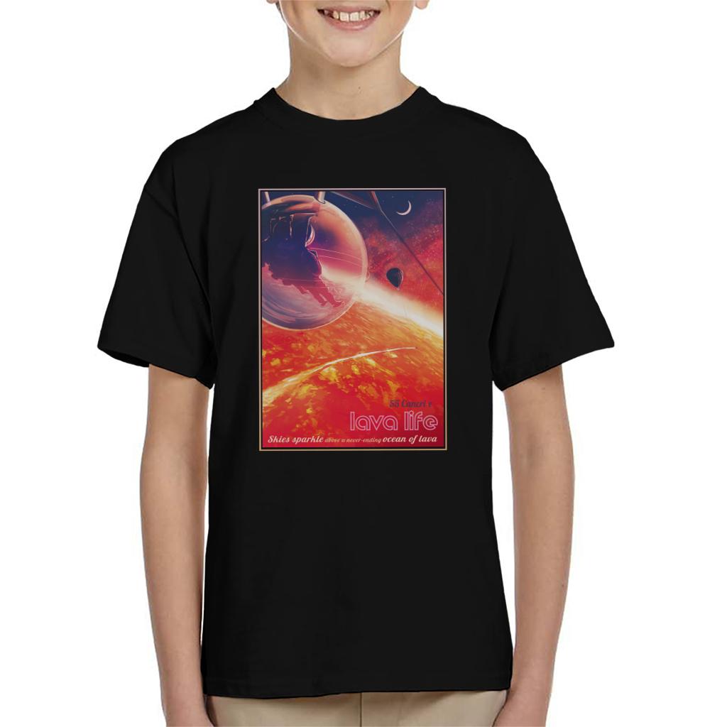 NASA 55 Cancri E Lava Life Kid's T-Shirt-ALL + EVERY
