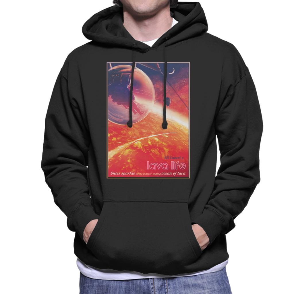 NASA 55 Cancri E Lava Life Men's Hooded Sweatshirt-ALL + EVERY