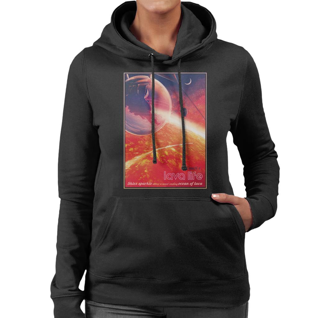 NASA 55 Cancri E Lava Life Women's Hooded Sweatshirt-ALL + EVERY