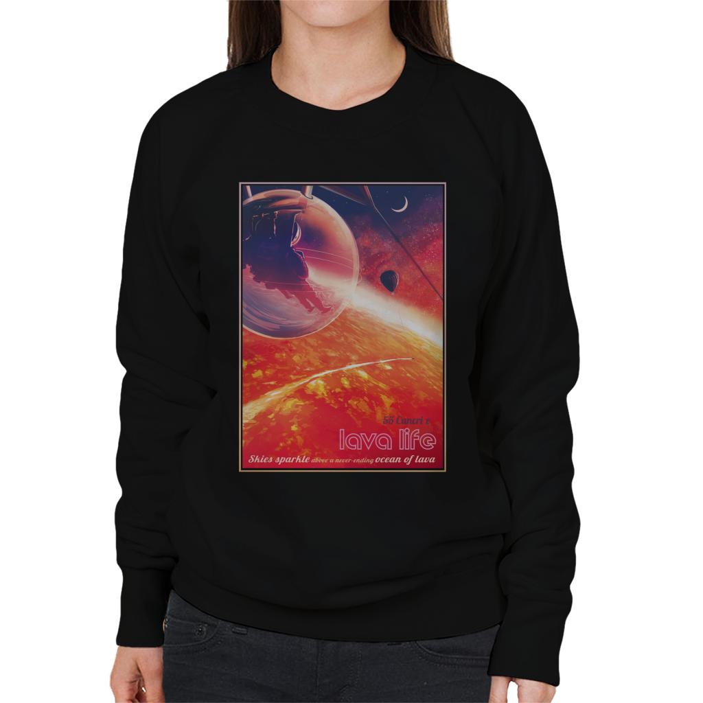 NASA 55 Cancri E Lava Life Women's Sweatshirt-ALL + EVERY