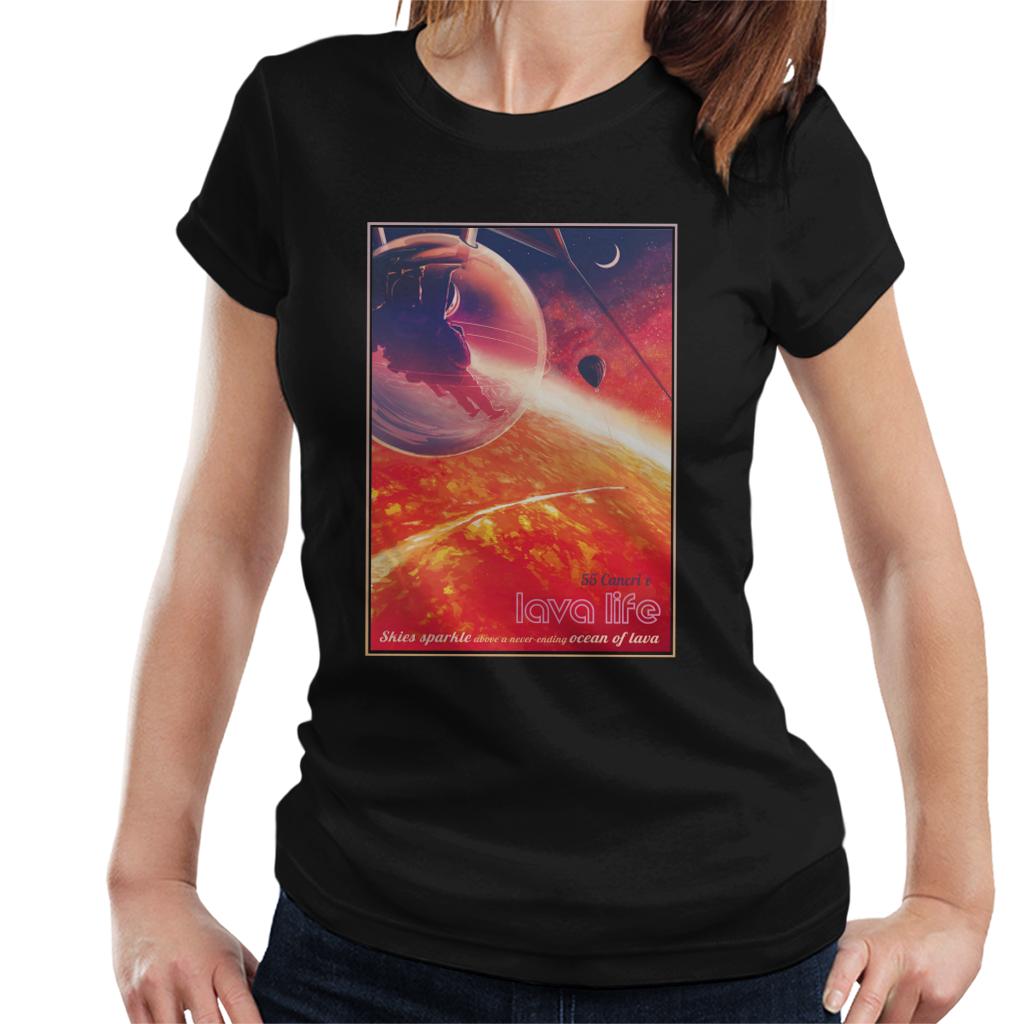 NASA 55 Cancri E Lava Life Women's T-Shirt-ALL + EVERY