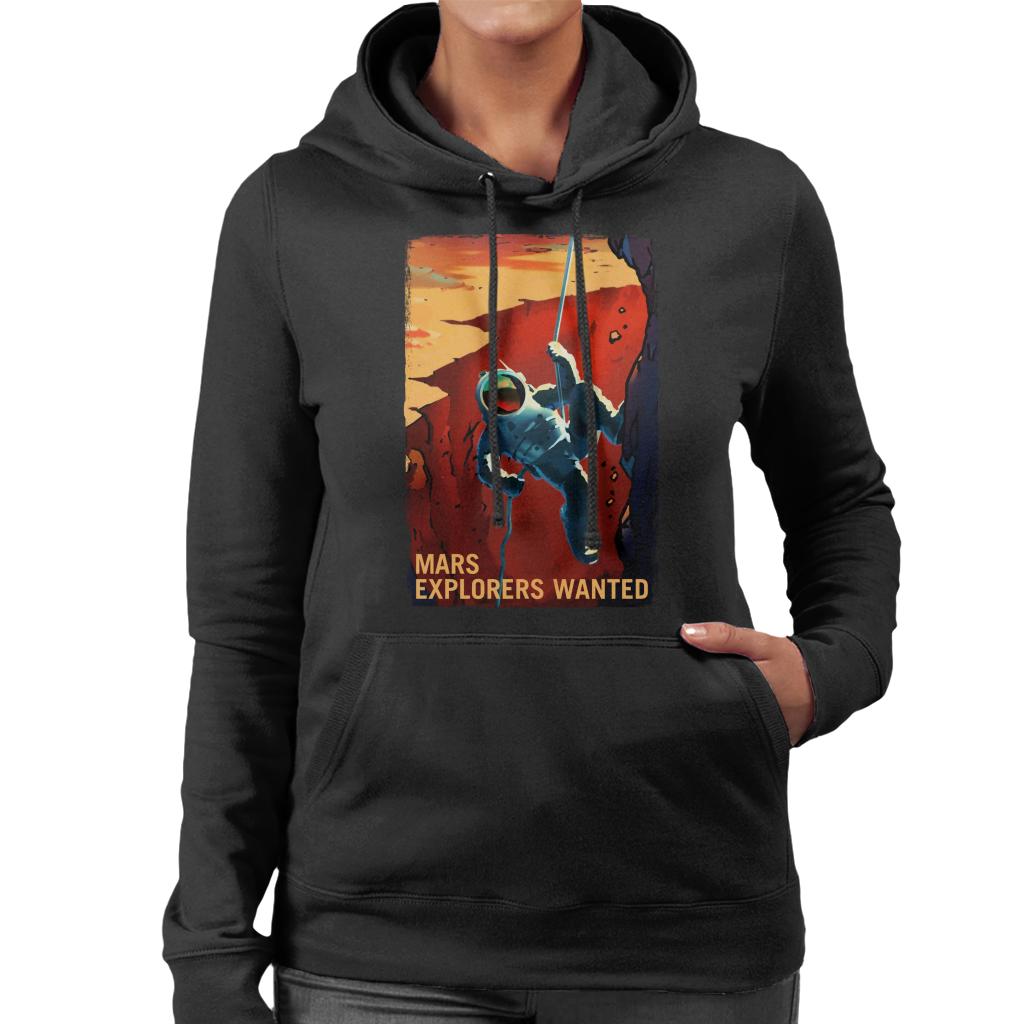 NASA Mars Explorers Wanted Women's Hooded Sweatshirt-ALL + EVERY