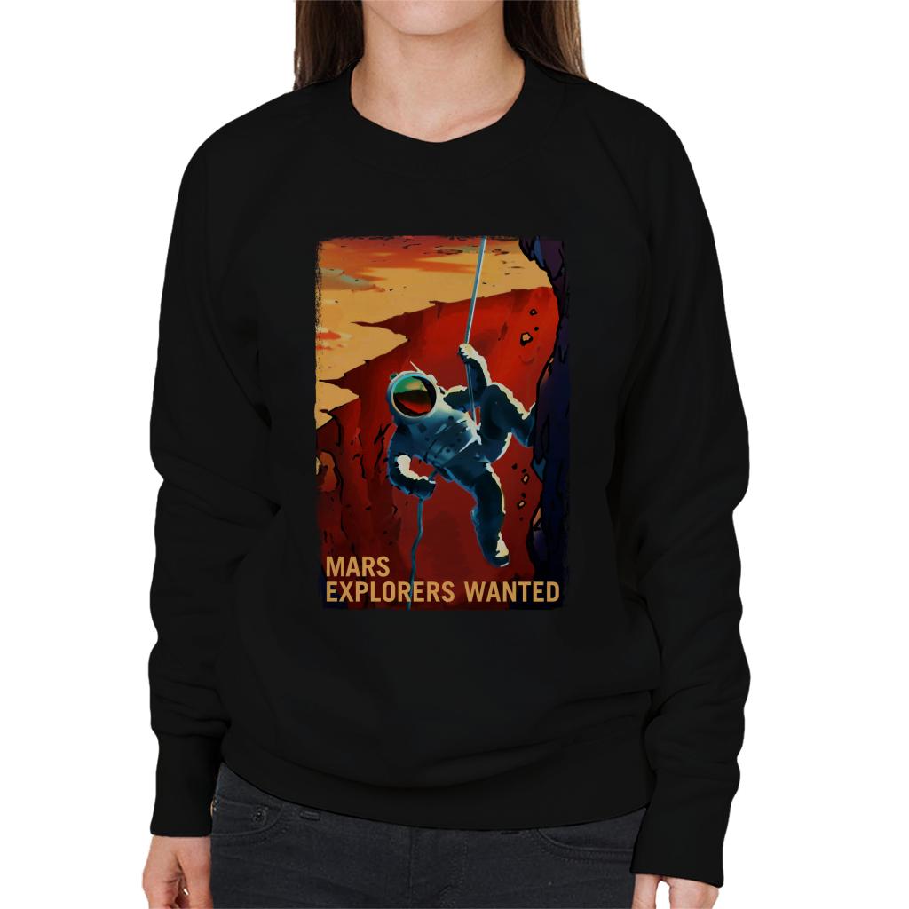 NASA Mars Explorers Wanted Women's Sweatshirt-ALL + EVERY