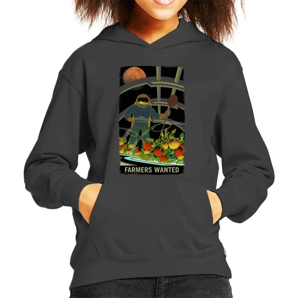 NASA Farmers Wanted Kid's Hooded Sweatshirt-ALL + EVERY