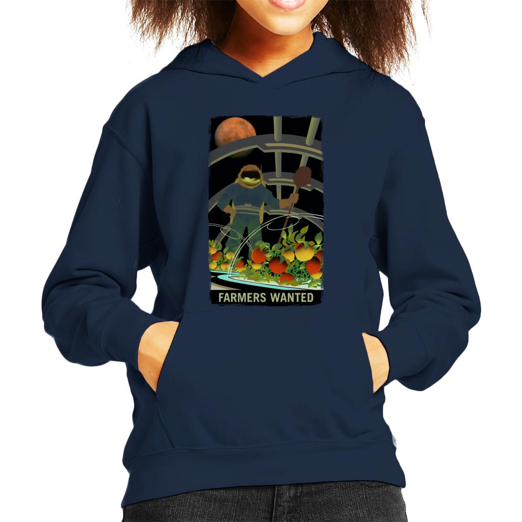 NASA Farmers Wanted Kid's Hooded Sweatshirt-ALL + EVERY