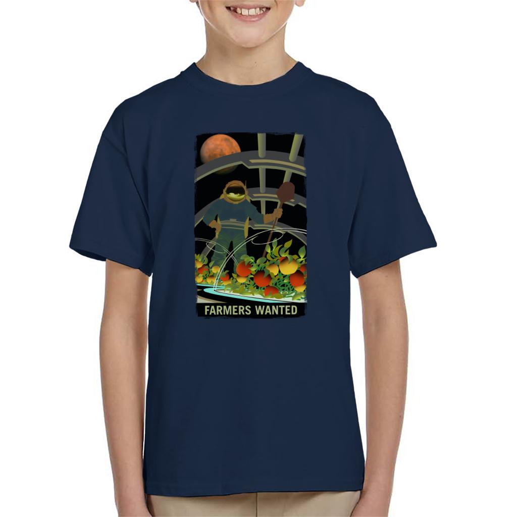 NASA Farmers Wanted Kid's T-Shirt-ALL + EVERY