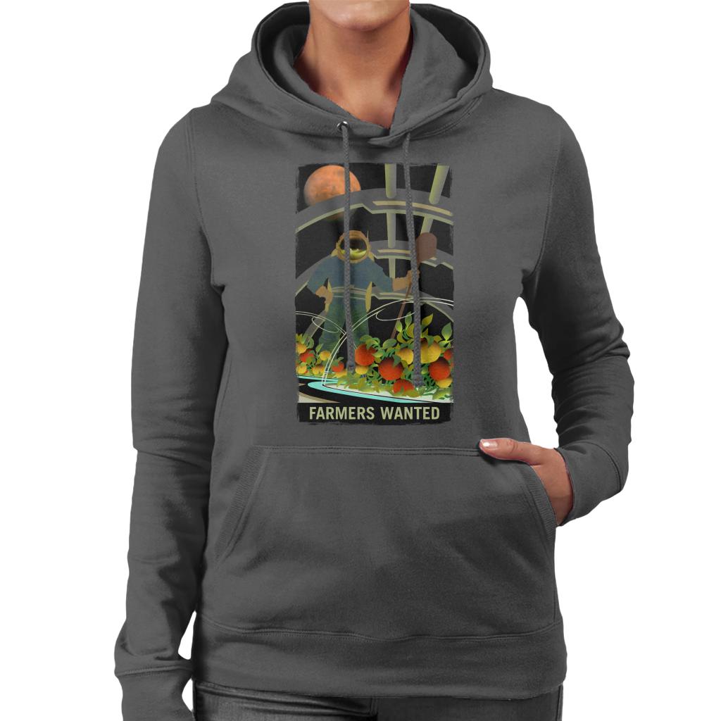 NASA Farmers Wanted Women's Hooded Sweatshirt-ALL + EVERY