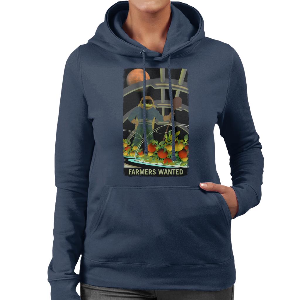 NASA Farmers Wanted Women's Hooded Sweatshirt-ALL + EVERY