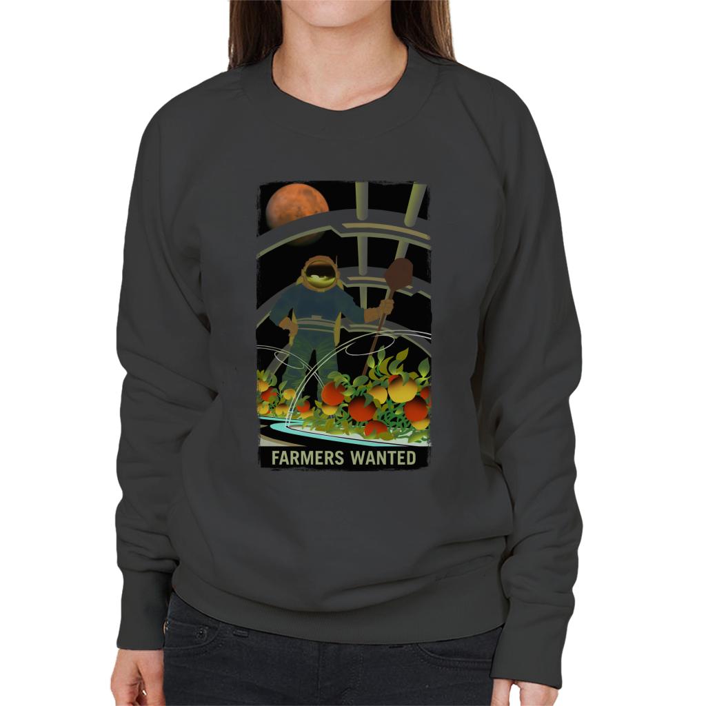 NASA Farmers Wanted Women's Sweatshirt-ALL + EVERY