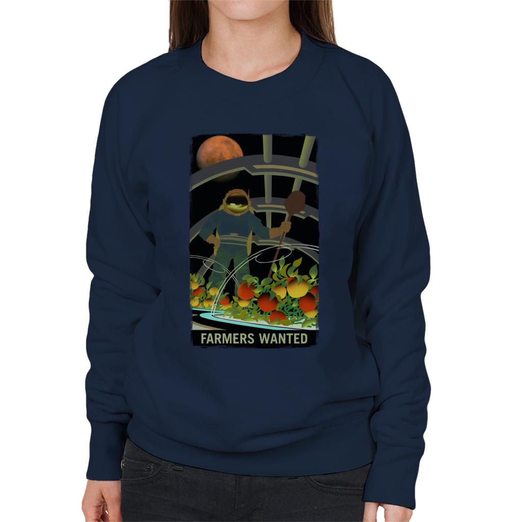 NASA Farmers Wanted Women's Sweatshirt-ALL + EVERY