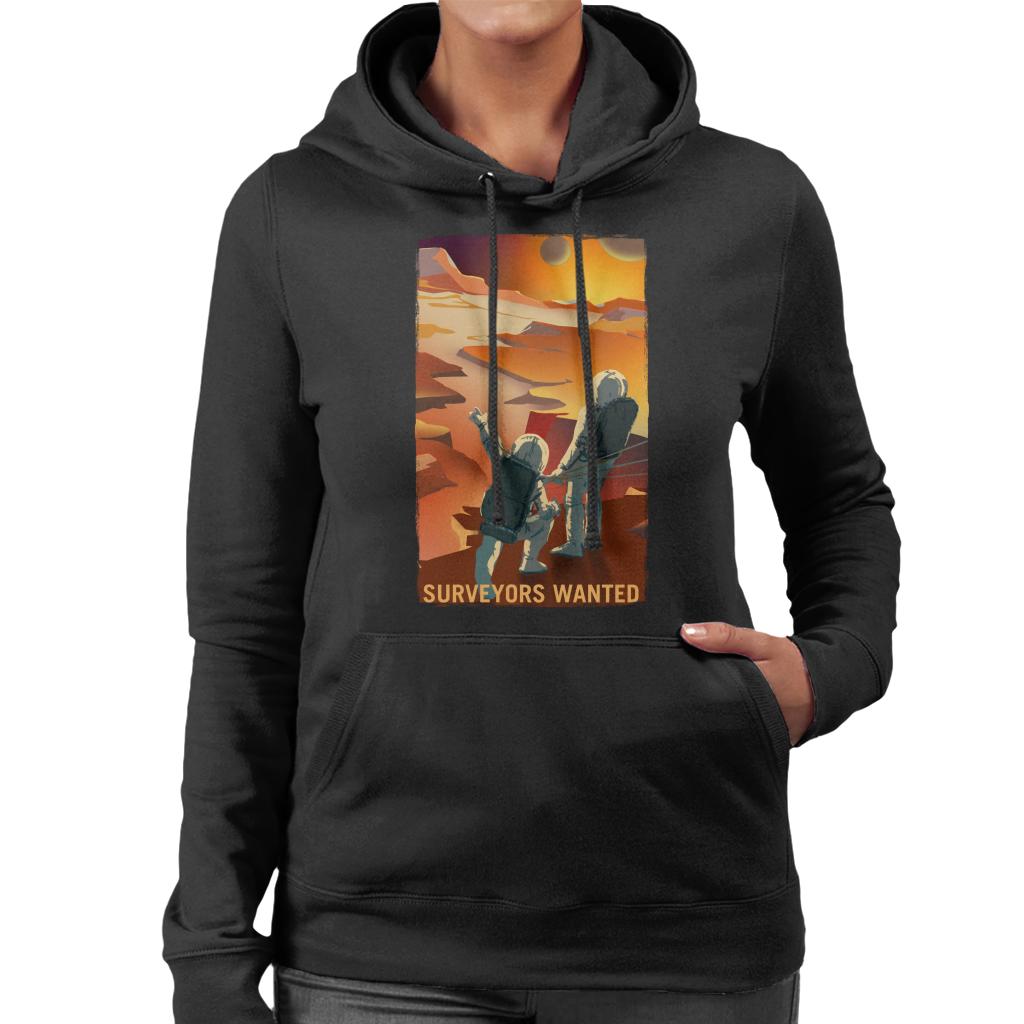 NASA Surveyors Wanted Women's Hooded Sweatshirt-ALL + EVERY