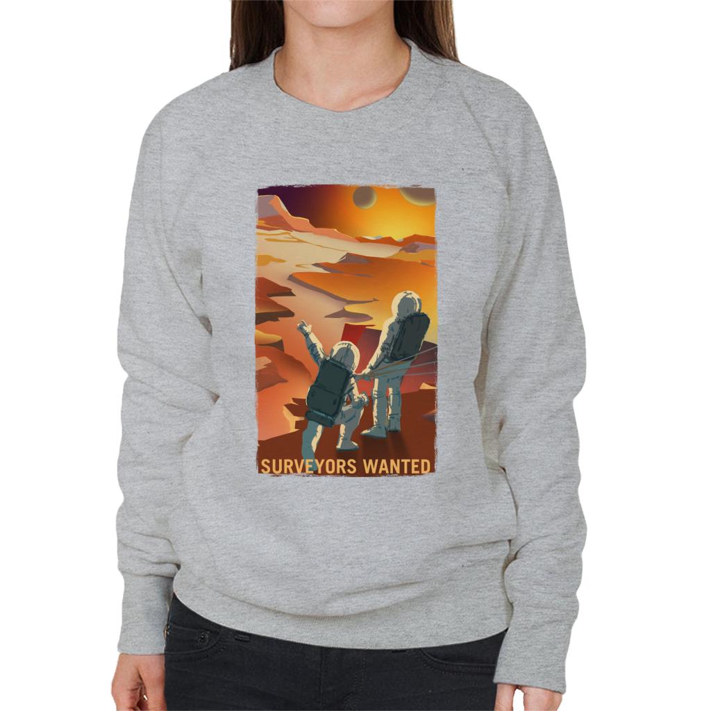 NASA Surveyors Wanted Women's Sweatshirt-ALL + EVERY