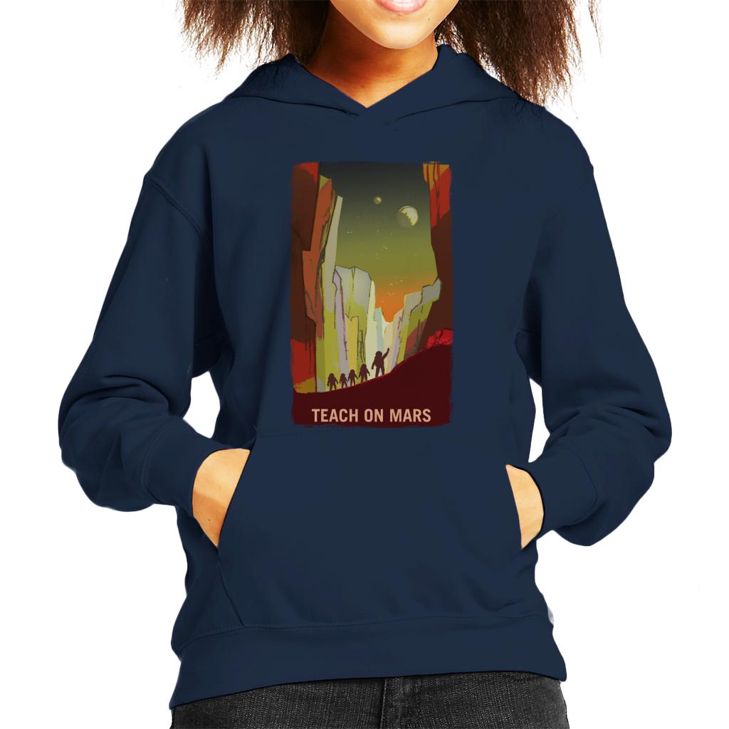 NASA Teach On Mars Kid's Hooded Sweatshirt-ALL + EVERY