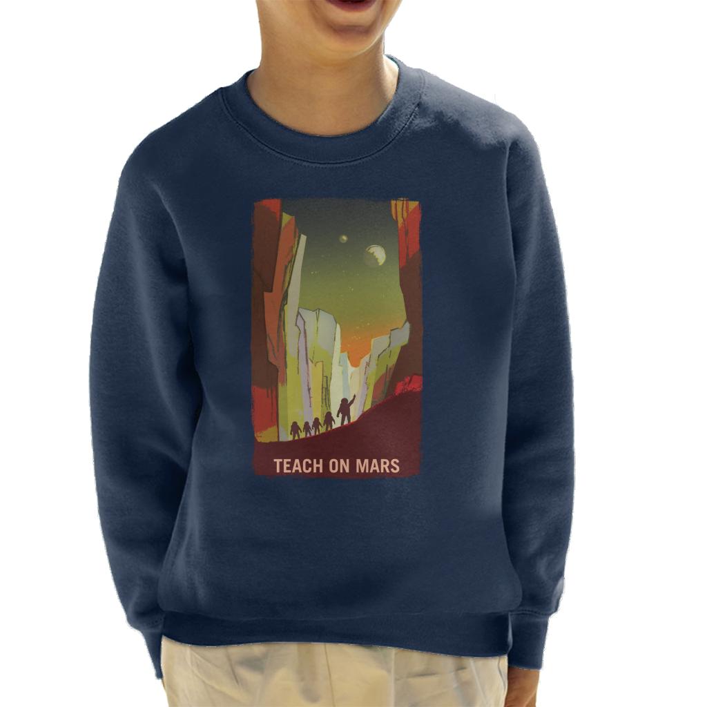 NASA Teach On Mars Kid's Sweatshirt-ALL + EVERY