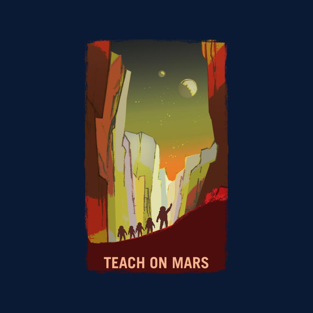 NASA Teach On Mars Men's Sweatshirt-ALL + EVERY