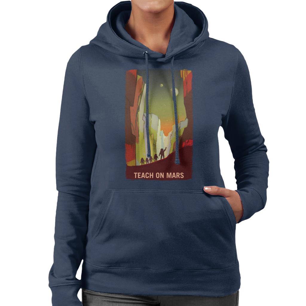 NASA Teach On Mars Women's Hooded Sweatshirt-ALL + EVERY