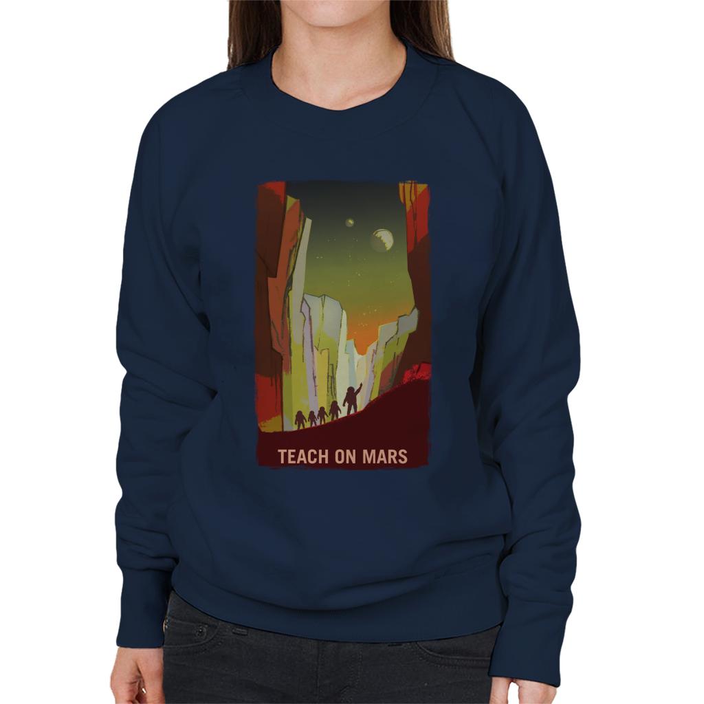 NASA Teach On Mars Women's Sweatshirt-ALL + EVERY