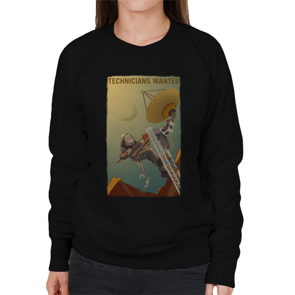 NASA Technicians Wanted Women's Sweatshirt-ALL + EVERY