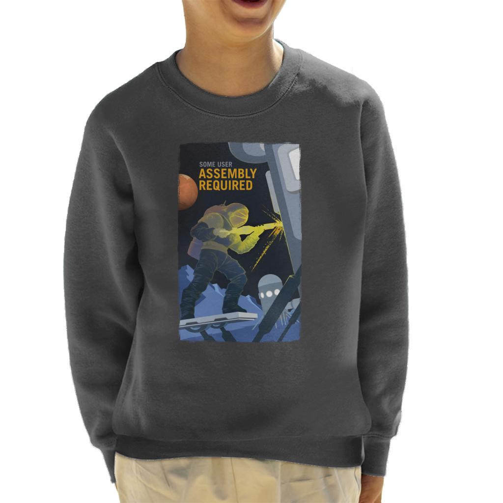 NASA Some User Assembly Required Kid's Sweatshirt-ALL + EVERY