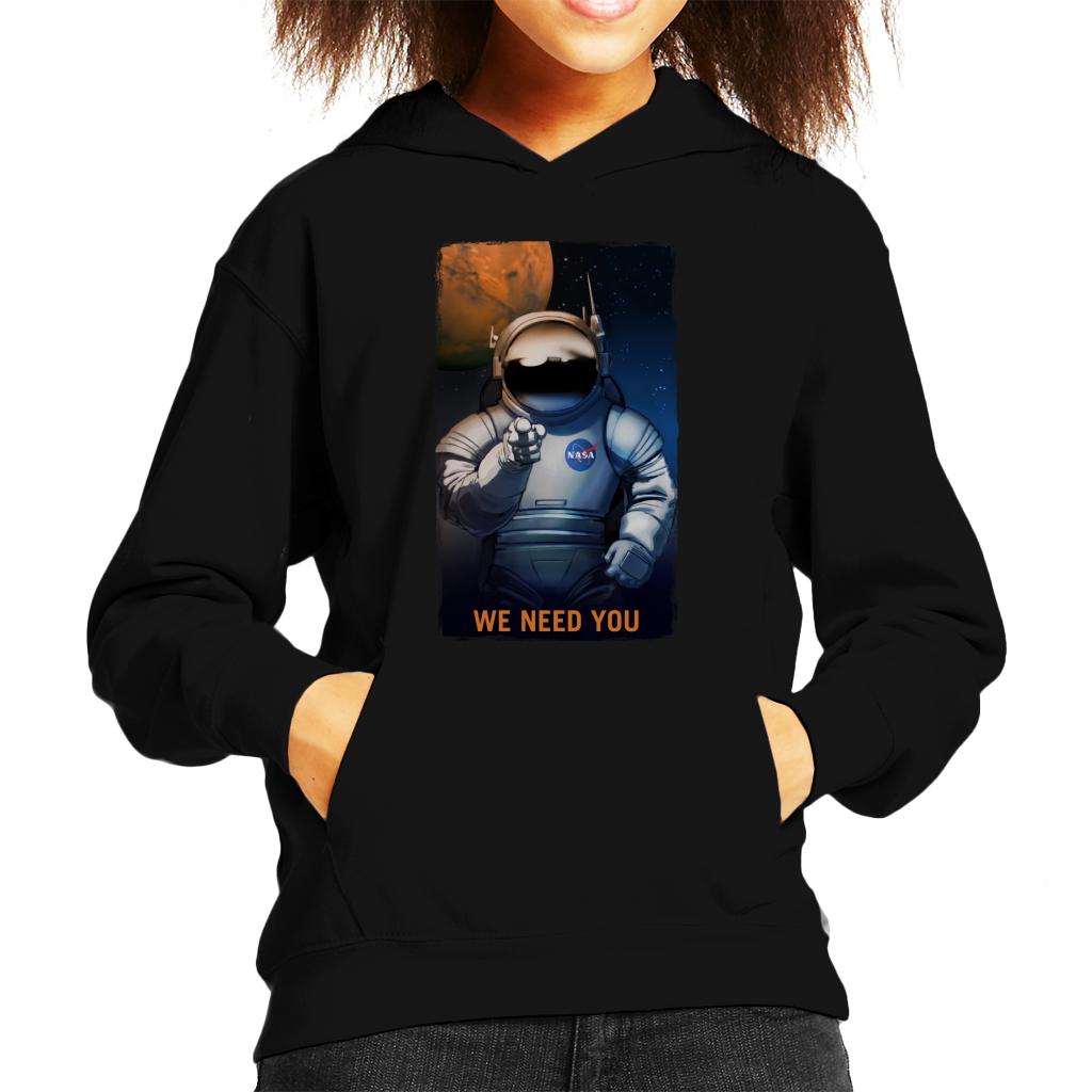 NASA We Need You Kid's Hooded Sweatshirt-ALL + EVERY