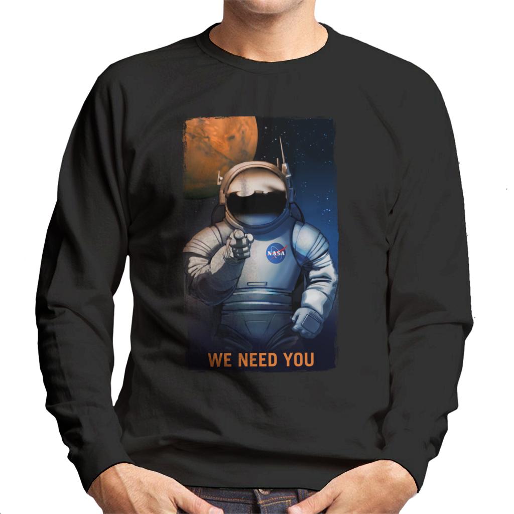 NASA We Need You Men's Sweatshirt-ALL + EVERY