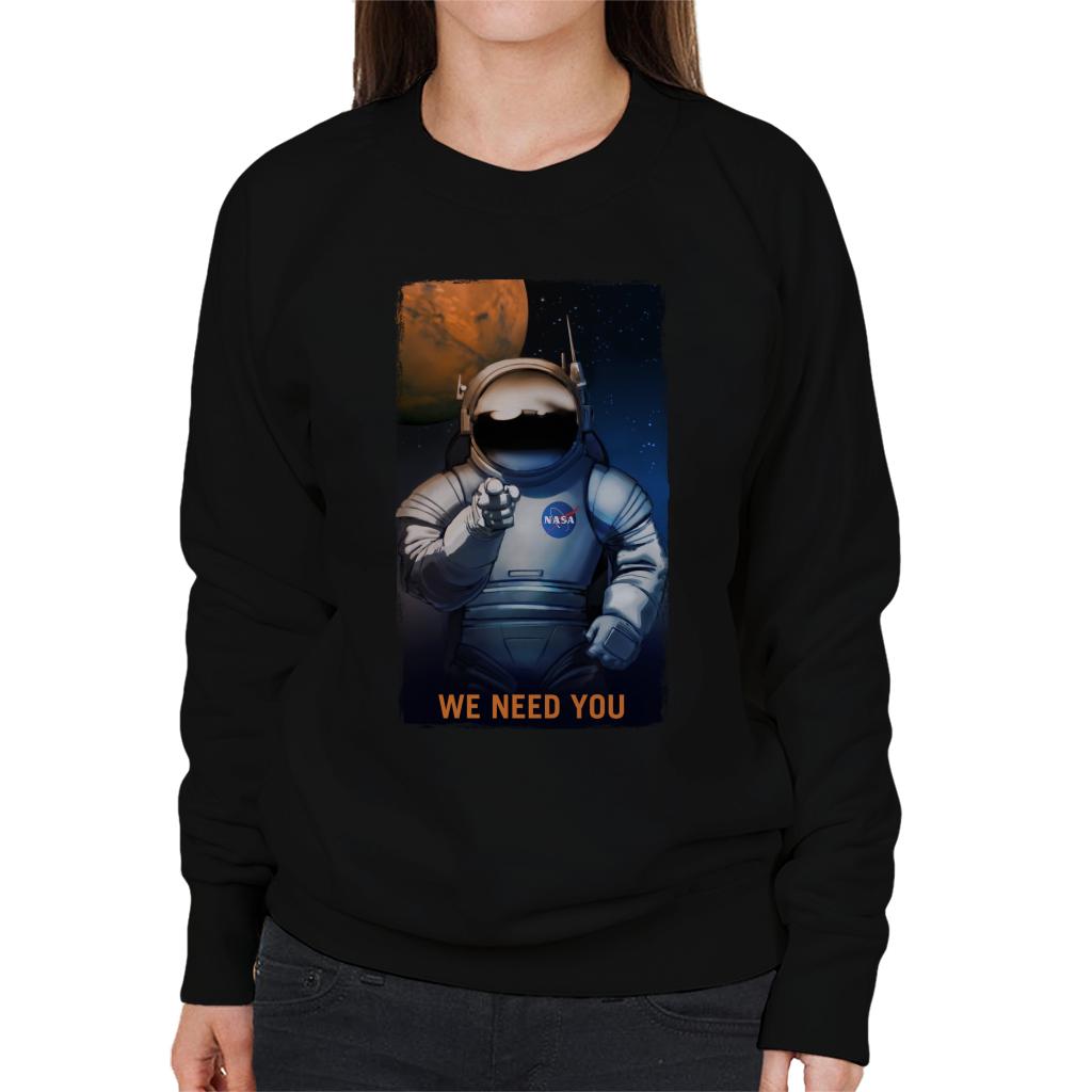 NASA We Need You Women's Sweatshirt-ALL + EVERY