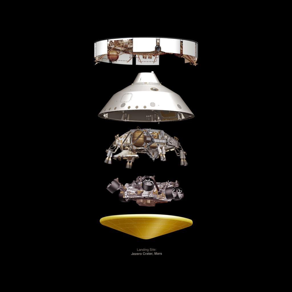 NASA Landing Site Jezero Crater Kid's Sweatshirt-ALL + EVERY