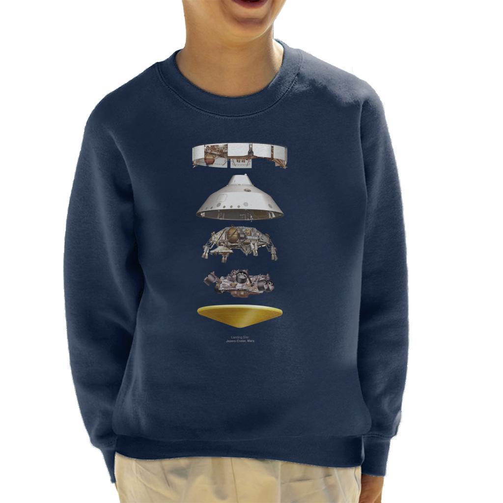 NASA Landing Site Jezero Crater Kid's Sweatshirt-ALL + EVERY