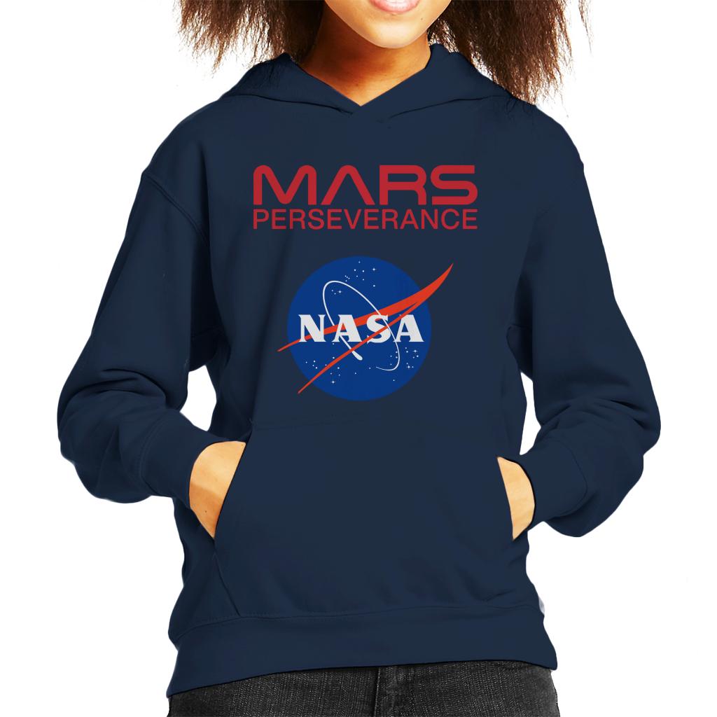 NASA Logo Mars Perseverance Kid's Hooded Sweatshirt-ALL + EVERY