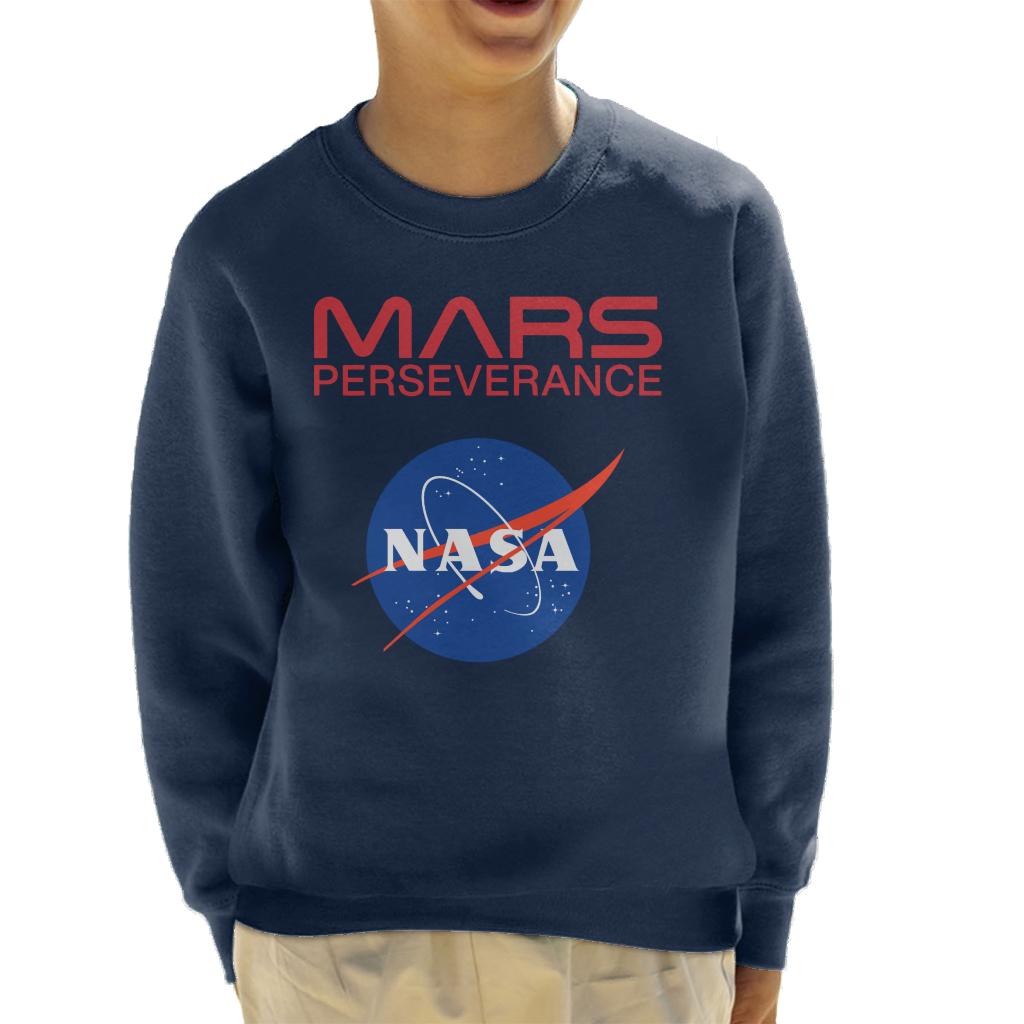 NASA Logo Mars Perseverance Kid's Sweatshirt-ALL + EVERY