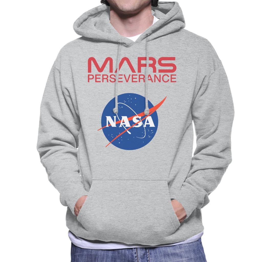 NASA Logo Mars Perseverance Men's Hooded Sweatshirt-ALL + EVERY