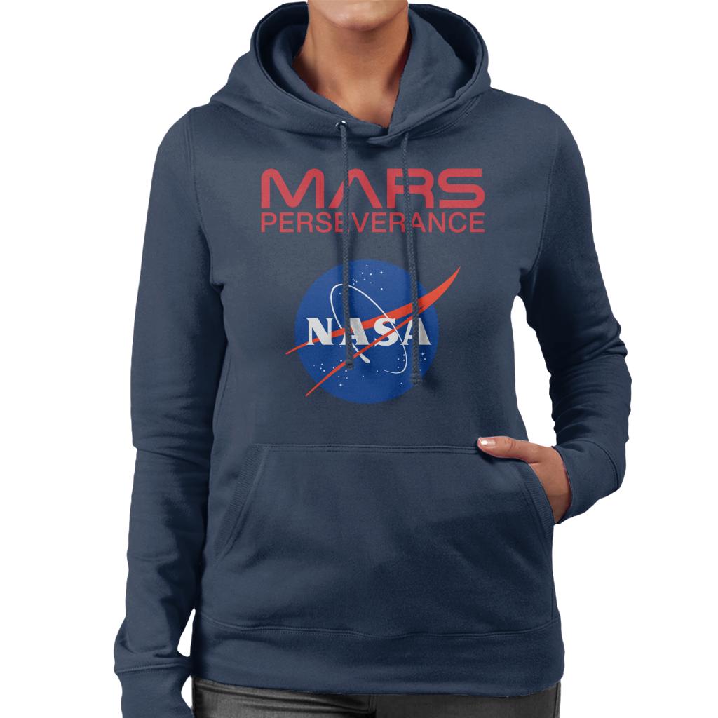 NASA Logo Mars Perseverance Women's Hooded Sweatshirt-ALL + EVERY